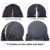 Synthetic Wigs Synthetic Wigs Upgrade U Part Wig V Shape Glueless Kinky Straight Wig Glueless V Part Wig Human Suit Your Natural Hair For Beignner Friendly 240327