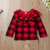 Set di abbigliamento Emozione Mamme Abito da bambina Girocollo Manica lunga Gonna in pelle nera Completo Bambini Autunno Abbigliamento per bambini Vestiti per ragazze