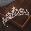 Diadèmes Baroque étoile couronne cristal diadèmes de mariée strass Pageant diadème mariée étoile coiffure accessoires de cheveux de mariage diadème De Noiva Y240319