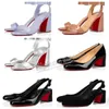 luxury brand red shoes paris women sandals pumps leather shoe high heels miss jane patent leather pump mary jane double strap block heeled wedding dress shoes