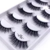 Brosses en gros 2/20 / 50boxes 3d visuls de vison natural épais faux cils oculaires Wispy Makeup Beauty Extension Cilios E08 H13