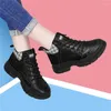 Dress Shoes High-top Sneakers Velvet Trekking Footwear Winter Women's Thick-soled Platform Sports Leisure Skateboard Walking