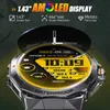 Orologi da polso EIGIIS Smart Watch AMOLED Monitor sanitario militare Fitness Monitoraggio della frequenza cardiaca Monitoraggio della pressione Analisi della qualità del sonno IP68 240319