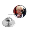 Overige Feestelijke Feestartikelen 2024 Trump Kristalglas Kleding Broches Amerikaanse Verkiezing Metalen Badge Pins Drop Delivery Huis Tuin Dhczn