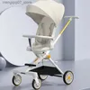 Barnvagnar# lättvikt baby barnvagn hög landskap fyra hjul barnvagn bärbar vikning multifunktion tvåvägs sittande och ljuga barnpram l240319