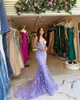 Party Dresses Sapmae Tube Top Purple Elegant Butterfly Mermaid Gauze Court Train Prom Evenning Formal Dress Beautiful For Women In Summer