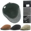 Ball Caps Baret Corduroy Klimop Cap Papa Hoed Advance Sboy Schilder Vintage Verstelbaar Herfst en Winter Klassiek Casual