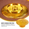 Bowls Consumables Sacrificial Offering Fruit Plate Wedding Decor Plastic Golden Lotus Design