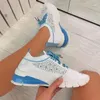 Buty zwykłe 2024Women Sneakers moda dhinestone panie wulkanizowane 2024 Flat Lace Up Walking dla kobiet