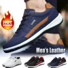 Schoenen 2021 Lederen mannen schoenen luxe merk Engeland trend casual schoenen mannen sneakers ademende vrijetijdsman mannelijk schoenen chaussure homme