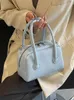 Totes 2024 Spring Korean DesignerBoston Bag mode All-Match Elegant Mini Handväskor Crossbody Väskor Solid Simple Bolsas