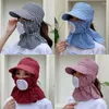 Wide Brim Hats Summer Outdoor Face And Neck Ear Flap Sun Hat Women Protective Cover