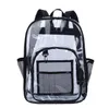 Прозрачный женский рюкзак из ПВХ, однотонный, повседневный, прозрачный, непромокаемый, студенческие школьные сумки, модный дорожный рюкзак для мужчин и женщин