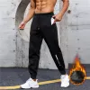 Calças outono e inverno Novos homens lã de lã Sports calças correndo Calças Exercício Fitness jogging calça calça casual quente masculino macho