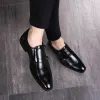 Buty buty weh męskie buty włoskie luksusowe skórzane buty męskie buty klasyczne buty Oxford dla mężczyzn mokasyna podwójne mnich Pasek 48