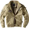 Hommes manteau d'hiver polaire lourde mâle Cardigan Bomber Aviation Jumper Air Force One homme vêtements esthétiques vêtements de travail veste militaire 240309