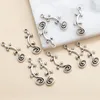 Charms 30pcs/lot Tibetan Silver Color House Lizard Pendant DIY Necklace Keychain For Jewelry Making Accessories