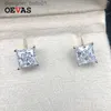 Stud OEVAS 100% 925 argento sterling massiccio creato Moissanite pietra preziosa orecchini a bottone donna uomo gioielleria raffinata all'ingrossoC24319