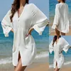 Beach Cover Up Swimwears Ups Fashionable Pattern Minimalist Solid Color Bikini For Teen Girls