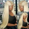 Perruque Lace Frontal Wig Remy naturelle lisse, blond miel 613, 13x6, Transparent HD, 13x4, 30 40 pouces, pour femmes