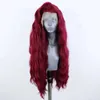 Sentetik peruklar sentetik peruklar kül sarışın peruklar kadınlar için bedava parça sentetik dantel ön peruk uzun gövde dalgası ısıya dayanıklı lif günlük kullanım cosplay wig 240329