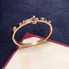 Projektant biżuterii Bransoleta rockstud złota klasyczna bransoletka dla kobiet mężczyzn ślub dla par luksusowa marka Walentynki Prezent z pudełkiem