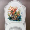 Autocollants de toilettes T743 # monde sous-marin pour autocollant Mural, décoration de toilettes pour salon, autocollants décoratifs pour embellir la maison, Mural auto-adhésif 240319