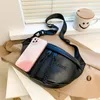 Koreaanse Mode Heuptas Vrouwen Taille Packs Zwart Trend Halve Maan Cross Body Bag Grote Capaciteit Heuptasje voor Vrouwen 240314