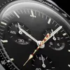 Biyokeramik Gezegen Ay Erkekler Siyah Saat Mekanik Kronograf Merkür 42mm D Sınırlı Sürüm Masterwatch