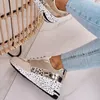 Buty zwykłe platforma Leopard Drukuj damskie trampki w trend mody szykowny punkt wygodny sport duży rozmiar panie