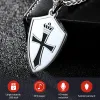 Necklaces Mini Digital Voice Recorder Audio Activated Sound Recorder Mp3 Player Cross Necklace Shape Professional Small Listening Device