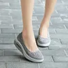 Shoes Women 4.5cm 134 Walking Mesh Lace Black Loafer Summer Sports Outdoor Comfortable Flats Breathable Sneakers Size 35-42 Sandals 47181 18821