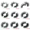 Cils Prix de gros 9 paires VENTE CHAUDE 25mm cils de vison moelleux longue durée 5D cils de vison grande bande dramatique faux cils individuels