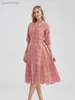 Basic Casual Dresses Marwin Cotton Summer Dress Women Perppy Casual Waist Ruffled V-Neck Dresses Frills Vestido 240319