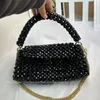 Totes Women Portable Pearl Handmade Beaded Evening Bags Clutch Wallet Magic Handbags Ladies Wedding Bridal Handbag Party Purse