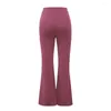 Women's Pants Loose Fit Trousers High Waist Flared For Women Stylish Streetwear With Stretchy Fabric Spring Autumn Fashion