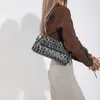 Totes PU Leather Armpit Bag Waterproof Women Single Shoulder Large Capacity Leopard Print Fashion Handbag Solid Color For Shopping