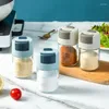 Förvaringsflaskor kök bärbara verktyg pressad saltkontroll skakare dosering tät fuktbeständig glas skakettillbehör leverans