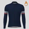 Racing Jacken Streifen Männer Winter Thermo Fleece Radfahren Jersey Langarm Fahrrad MTB Mantel Rennrad Sport Kleidung