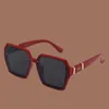 Óculos de sol vintage designer mulheres grandes letras gradiente cor lentes homem óculos de sol praia quadro completo Sonnenbrillen óculos polarizados hj066 H4