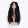 Synthetic Wigs Cosplay Wigs New front lace wig for women in the middle part corn perm long curly hair small curly hair chemical fiber head set 45cm 240328 240327