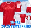 2024 Maillot de football du Danemark 24 25 Coupe d'Europe ERIKSEN HOME ROUGE AWAY BLANC KJAER HOJBJERG CHRISTENSEN SKOV OLSEN BRAITHWAITE DOLBERG Chemises de football