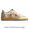 Italy Brand Women Mens Ball Star Designer Casual Shoes Handmade Leopard Pony Suede Leather Flat Sports Trainers Silver Gold Vintage Platform Sneakers Size 35-46