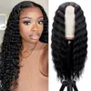 Synthetic Wigs Curly Wig Long Wigs for Black Women Deep Wave Lace Front Wig Simulated Scalp Middle Part Synthetic Natural Crimps Curls Hair 240329