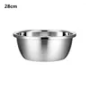 Bowls Salad With Lid Fruit Vegetables Soup Bowl Tableware Cream Egg Mixer Container Kitchen Cooking ToolsStainless Steel