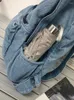 Rucksack Vintage Washed Denim Damen Trend Canvas College Schultasche für Teenager Mädchen Jungen Laptop Student Reisetasche