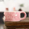 Kubki ręcznie robione malowane dziewczyna ceramiczna kubek wodny filiżanki kawy Milk śniadanie popołudniowe herbatę