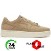 2024 Designer Casual Shoes Outdoor Mens Womens Low Platform Black Camo Bule Gray Beige Pink Suede Sports Sneakers Trainers Tennis Shoes Storlek 5.5-11