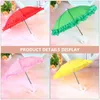 Umbrellas 4 Pcs Lace Toy Umbrella Decor Adorable Mini Accessories Decorative Toys Models Iron Creative Baby