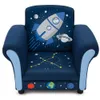 Sedia imbottita per bambini Delta Children Space Adventures, blu